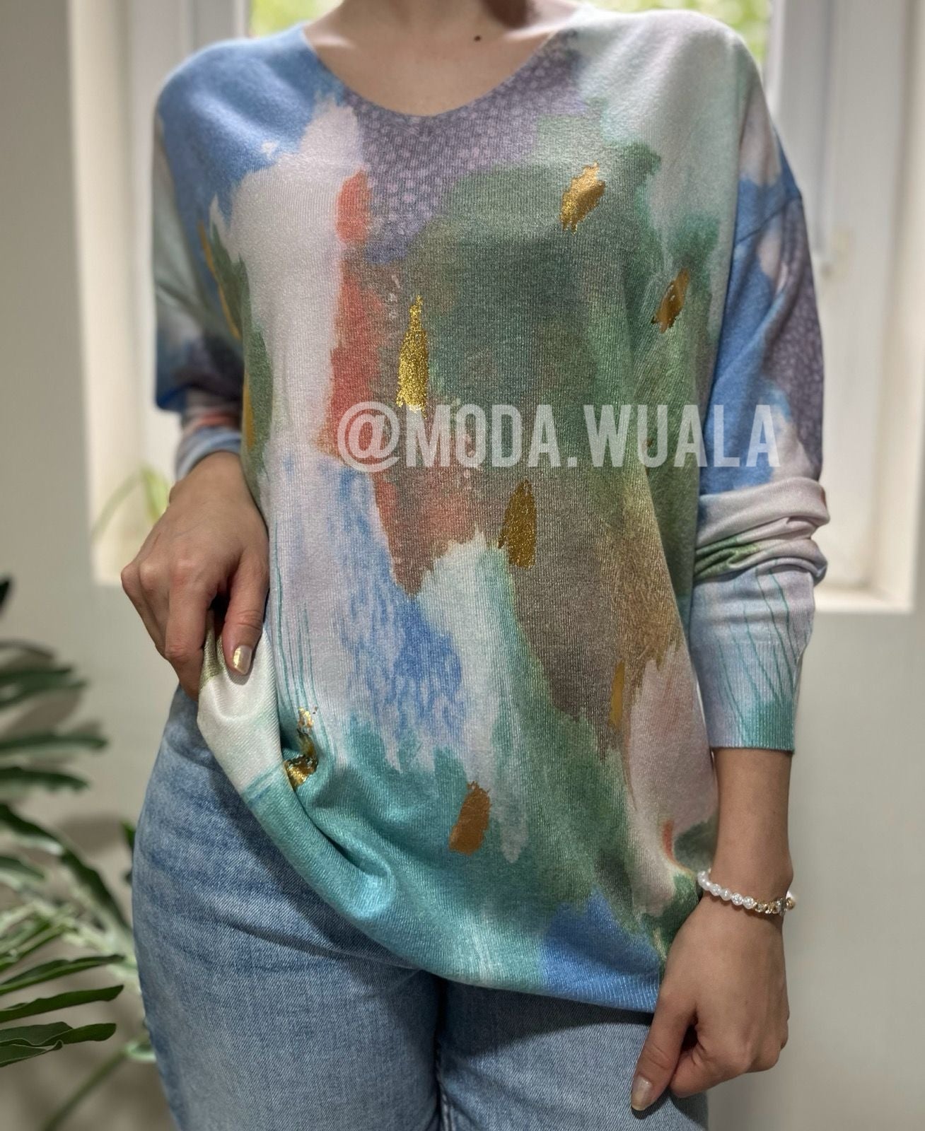 SWEATER ALGODON SPANDEX - VERDE