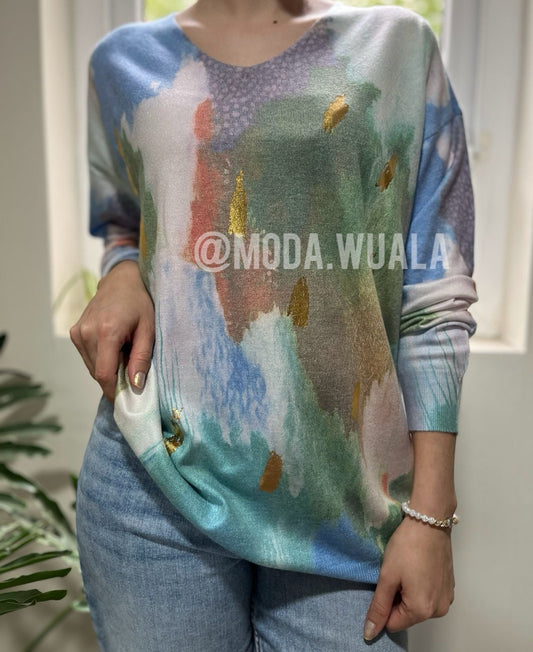 SWEATER ALGODON SPANDEX - VERDE